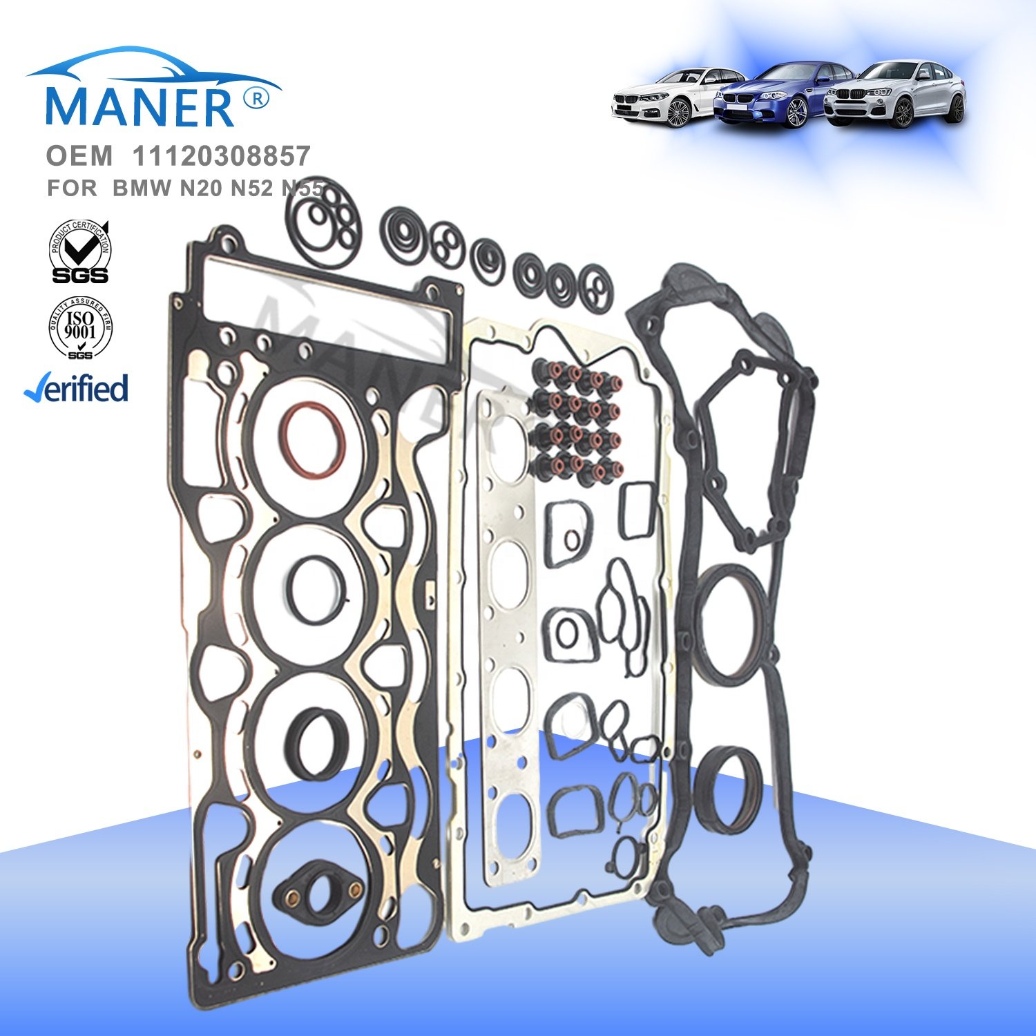 MANER 11120308857 11127511535 Auto Engine System Overhaul Rebuild Kits for BMW N46B20 N46 B20 a N46B20C 2.0i 320i 318i