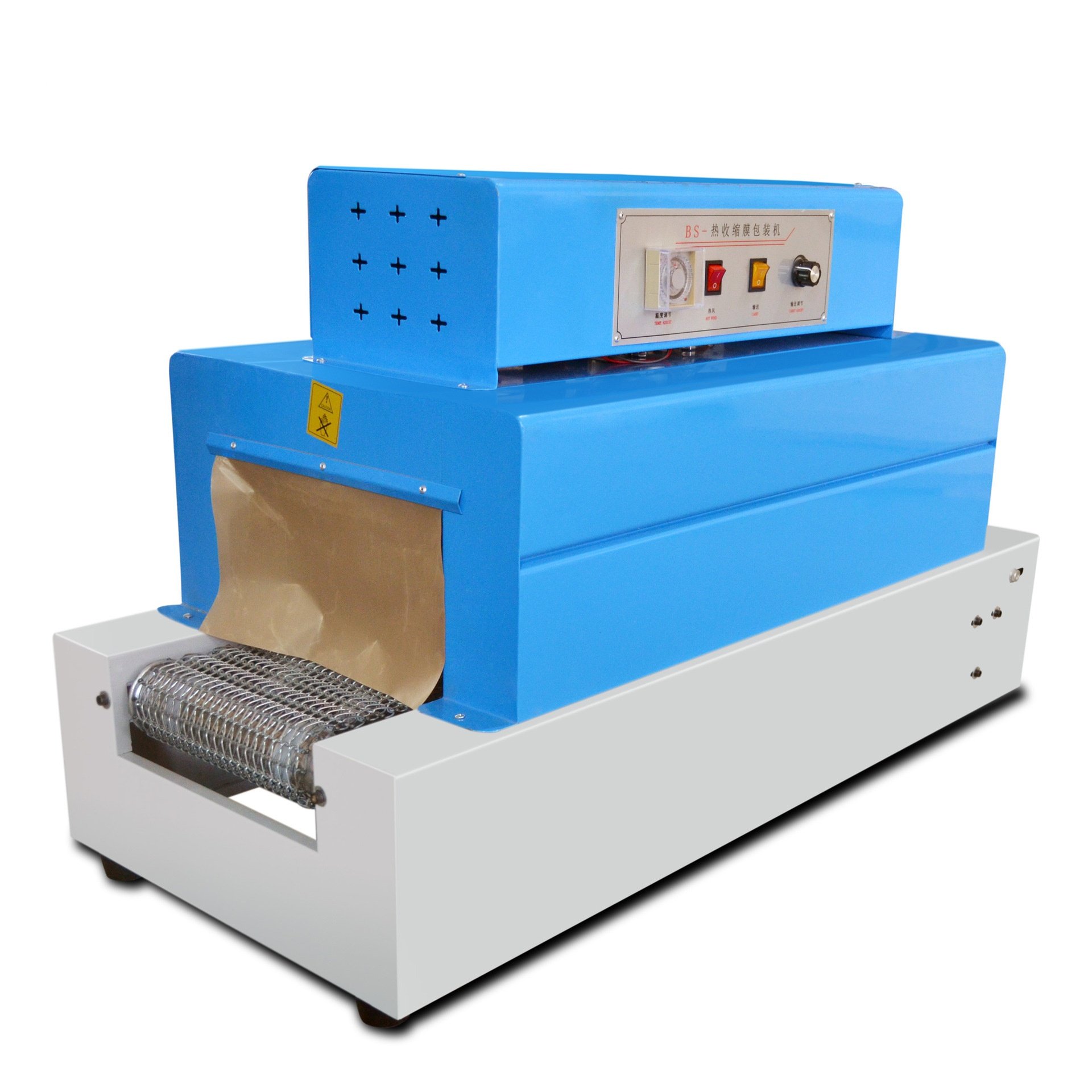 Semi-auto BS-4020 Automatic Plastic Pet Bottle Heat Pvc Pof Shrink Film Sleeve Tunnel Wrapping Packing Machine
