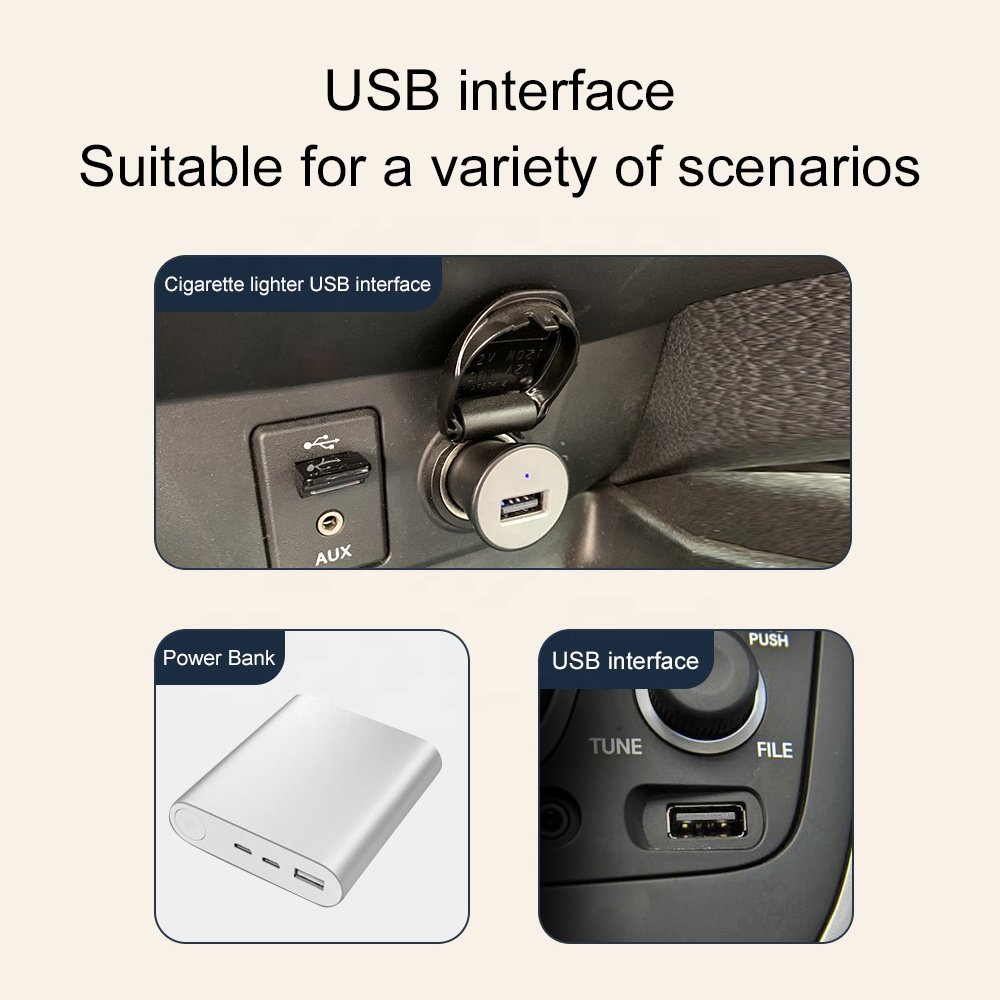 USB Car Cooling Fan Multi Angle Rotatable 5V Dual Head USB Vehicle Fan Adjustable Auto Cooler Electric Fan