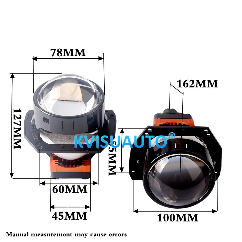 CQL KVISUAUTO 3inch R19 70w 78w Double TIR PRISM Bi Led Projector Lens for Car Motor Light