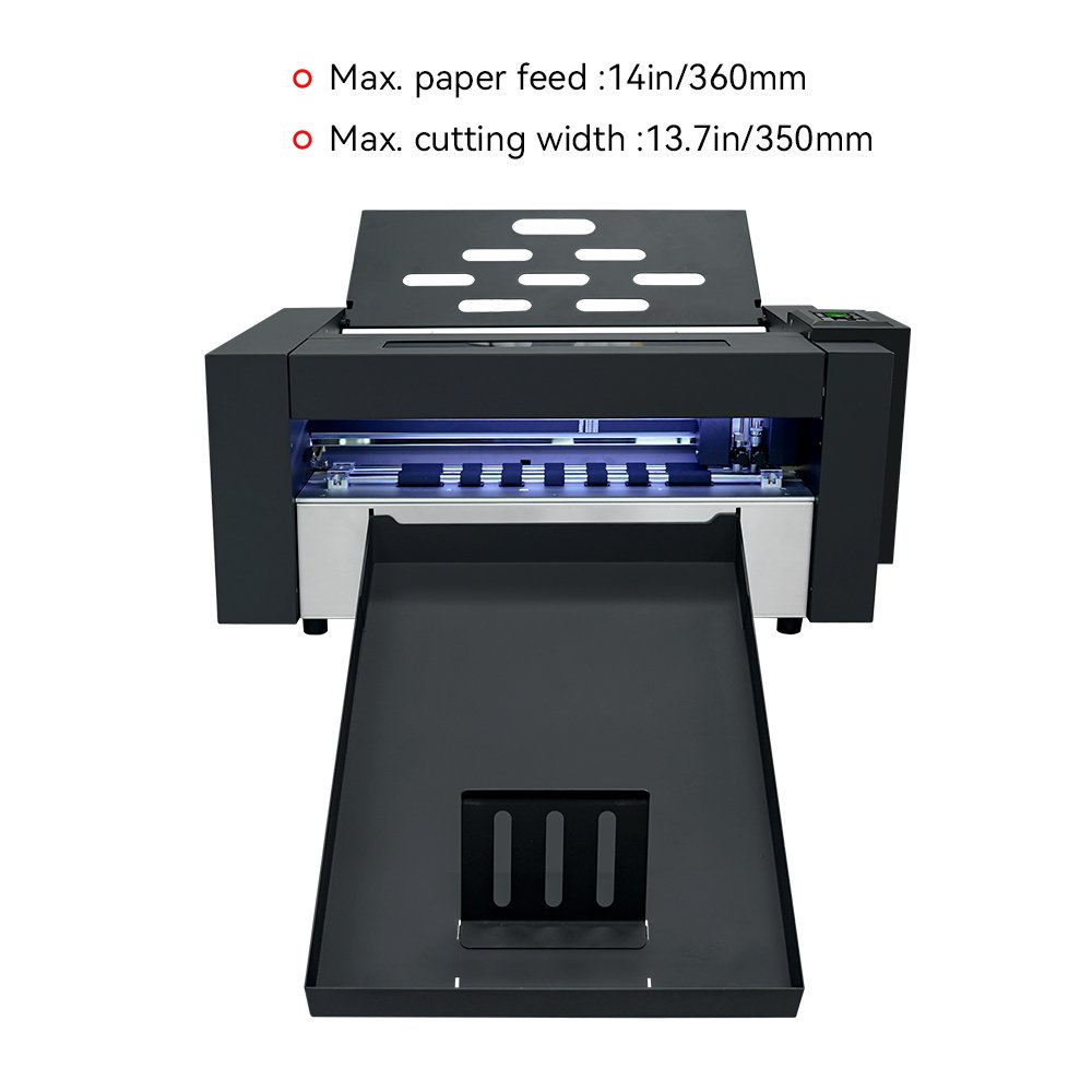 ZD350 Ultra Servo Motor High Speed A4 A3 A3+ Auto Feeding Dual Heads Sticker Label Die Cutter Creasing Box Cutting Machine