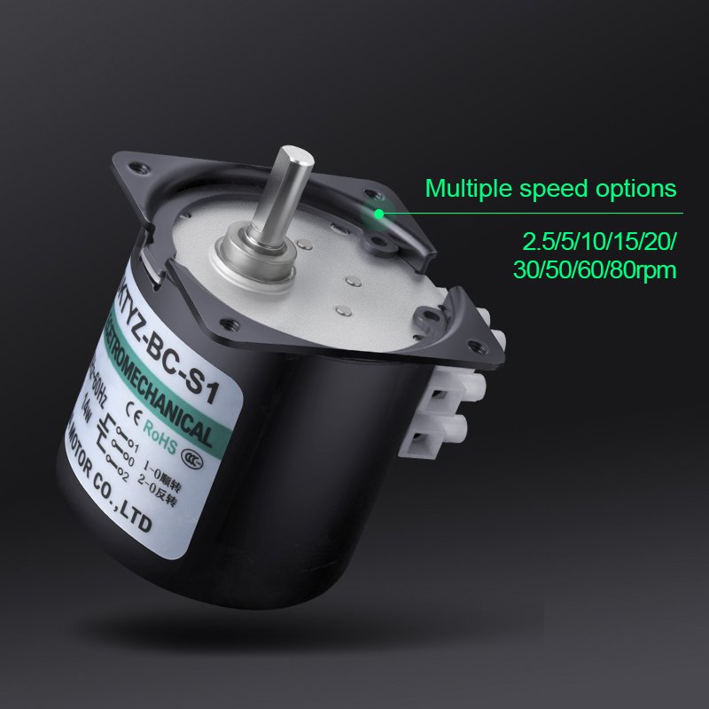 Factory Customized Auto Gate/electric Curtain Motor 14w AC110v/220V Pmsm 2.5-80rpm Mini Gear Reducer Motor
