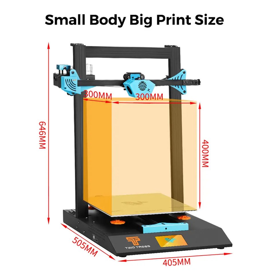 Home Use Plastics Model 3d Printer 30x30x40cm Printing Size Detect Heating Bed Resume Printing Silent Mainboard 3D Printers