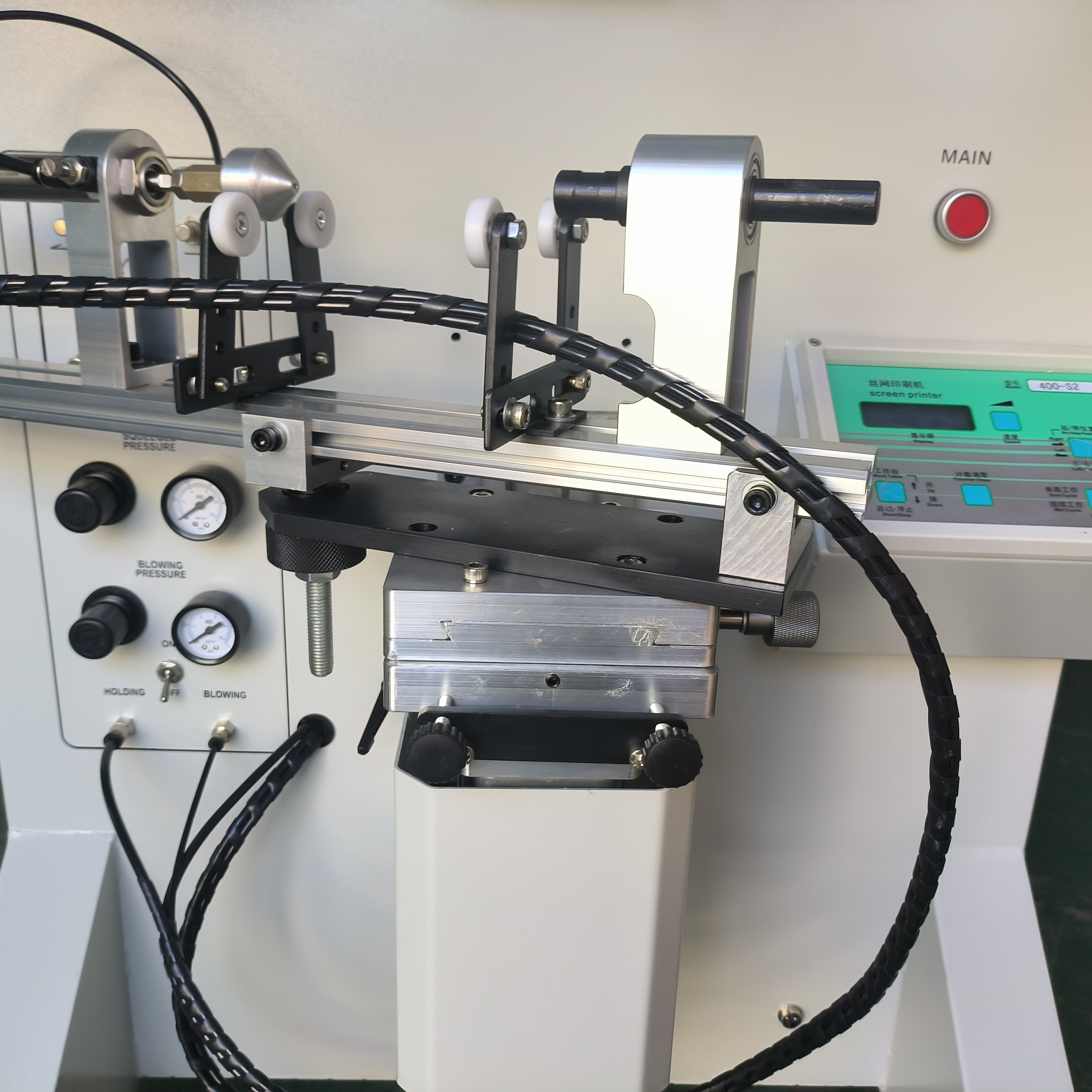 Semi Automatic Curved Silk Screen Printing Machine for Round Bottle Multifunctional Single Color Screen Printer