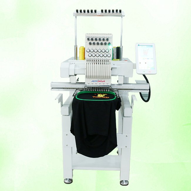 OEM Customized New Single Head Broderie Mquinas De Bordado T-shirt Clothes Hat Embroidery Machine with 12/15 Needles