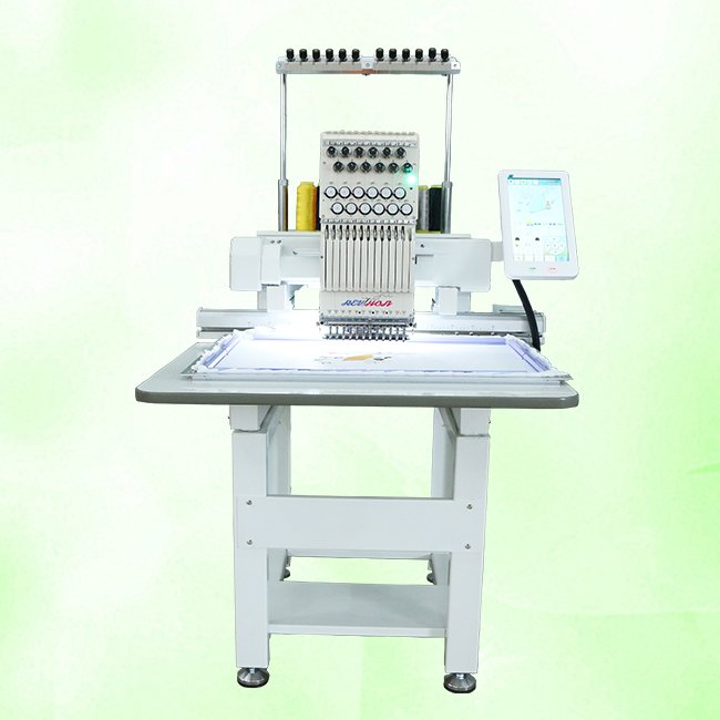 OEM Customized New Single Head Broderie Mquinas De Bordado T-shirt Clothes Hat Embroidery Machine with 12/15 Needles