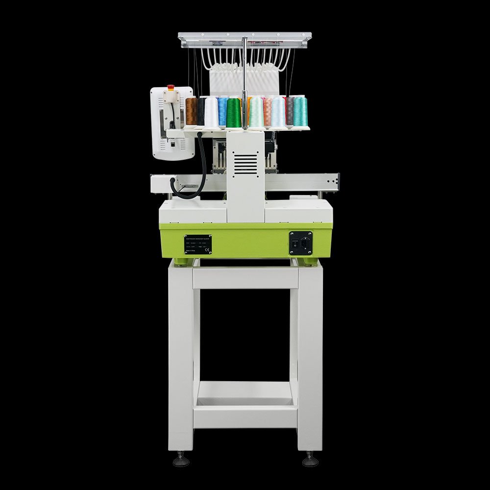 FUJA Single Head Embroidery Machine 12 15 20 Needles 350*500 Hat T Shirt Flat Embroidery Machine