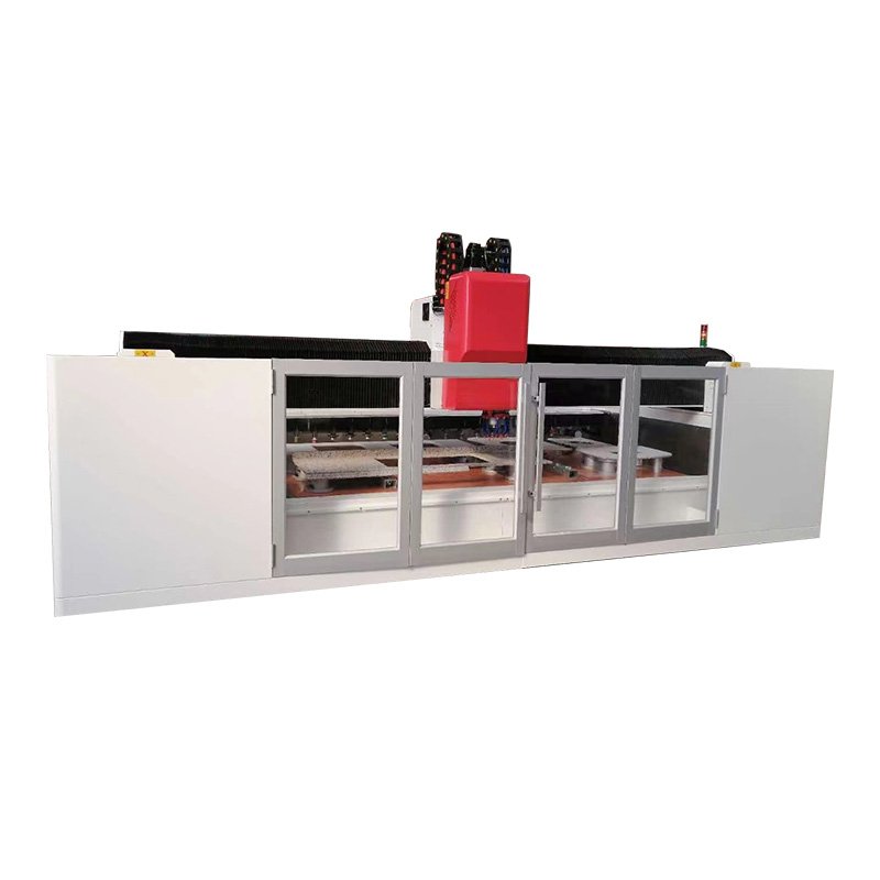 Automatic Horzontial CNC Glass Engraving Machine CNC Glass Working Center