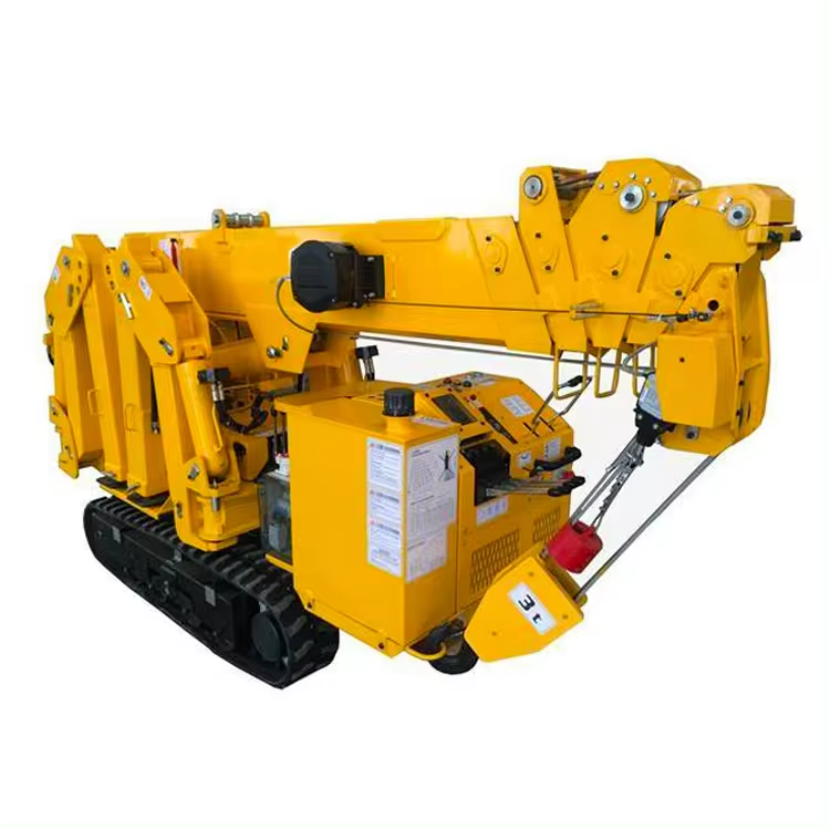 Hydraulic 5ton Crawler Crane Multi-functional 3ton Mini Spider Crane Remote Control Collapsible Spider Crane for Sale
