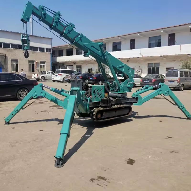 Hydraulic 5ton Crawler Crane Multi-functional 3ton Mini Spider Crane Remote Control Collapsible Spider Crane for Sale
