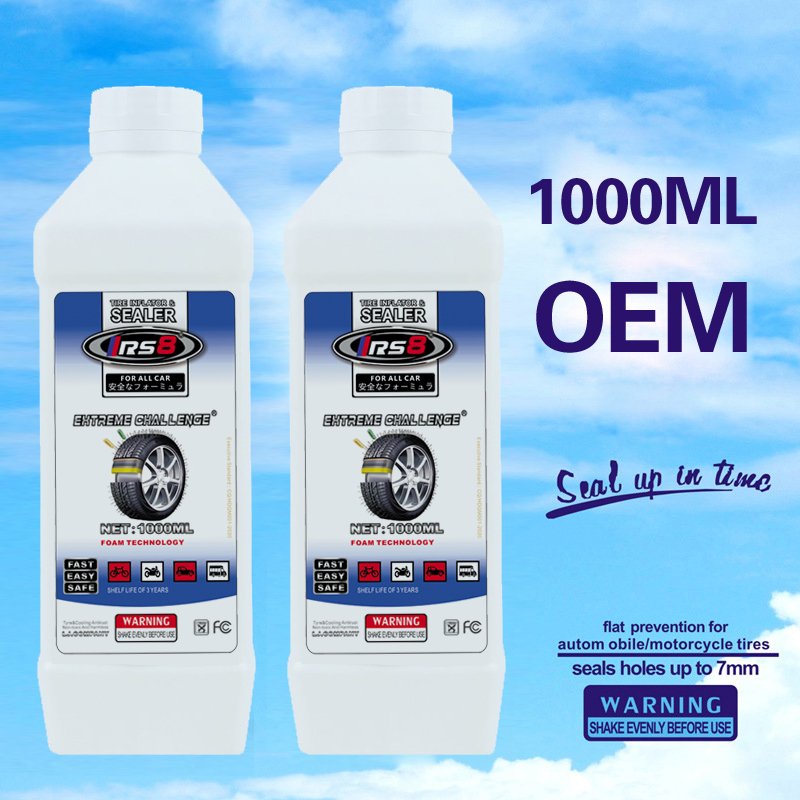 OEM IRS8 1000ML Car Care Motorcycle Bicycle Auto Tire Repair Puncture Liquid Tire Sealant