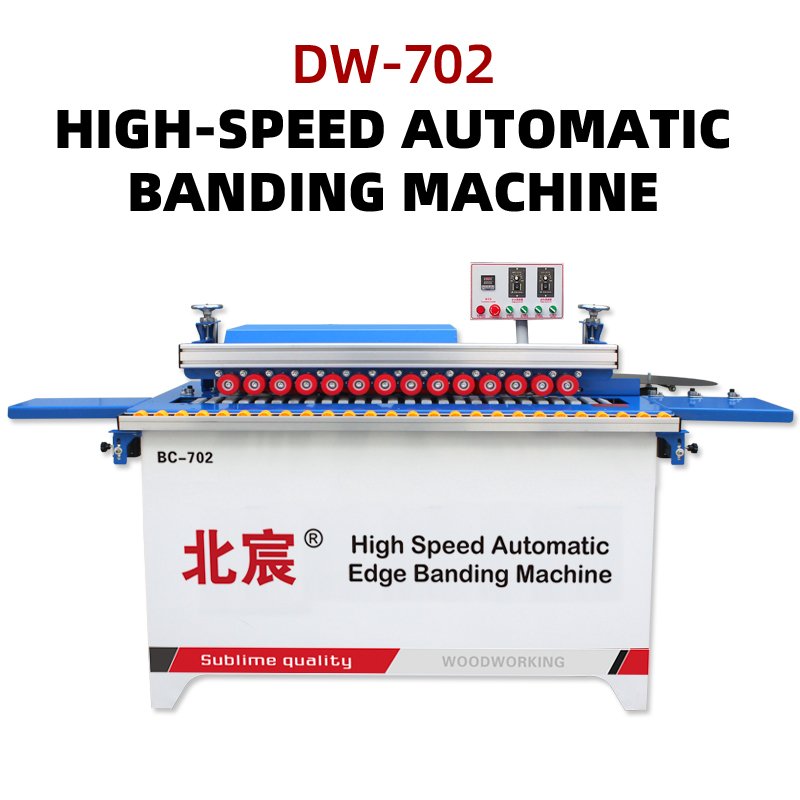 Auto Automatic Edge Banding Machine for Veneer Splicing Furniture Plywood Production Motor Bearing PLC for Building Material