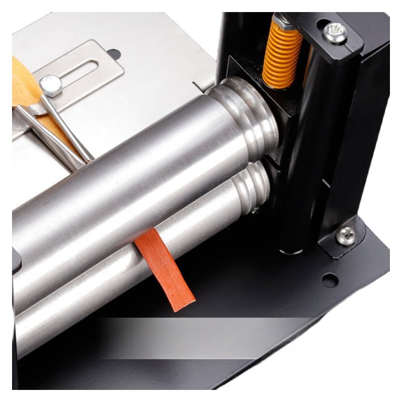 Watchbands Bag Straps Leather Tapes Widely Use Semi-Auto Leather Skiving Folding Suitable Leather Insole Edge Folding Machine