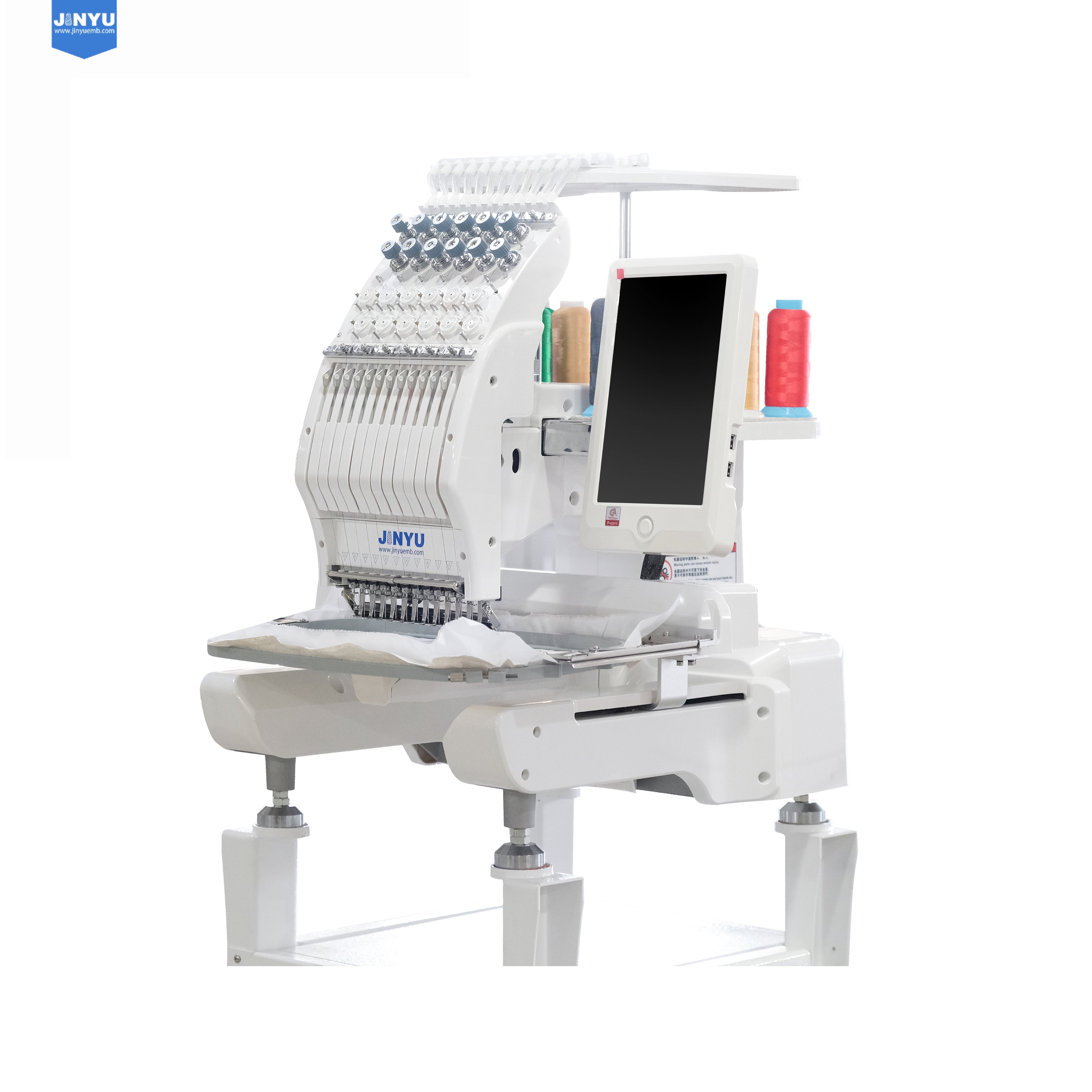 JCH-1201 Cheap 12 Needles Mini Single Head Computerized Embroidery Machine