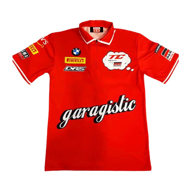 Wholesale Pit Crew Shirt Racing Shirt Customized Design Low Moq Sublimated Racing Polo Shirts