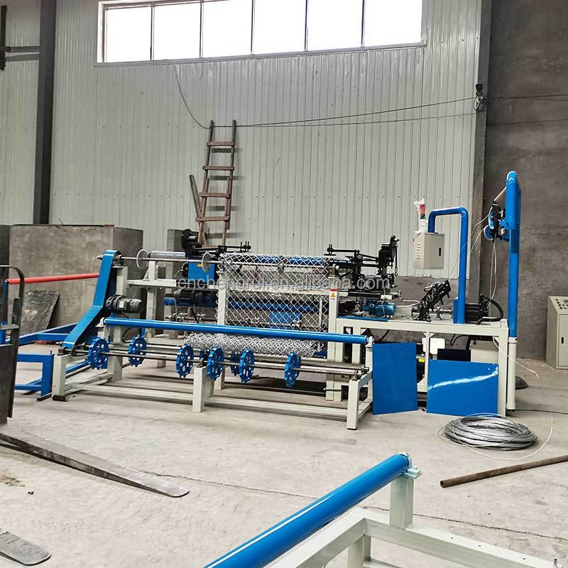 New Model Auto Double Spiral Galvanized Auto Diamond Wire Mesh Netting Making Machine