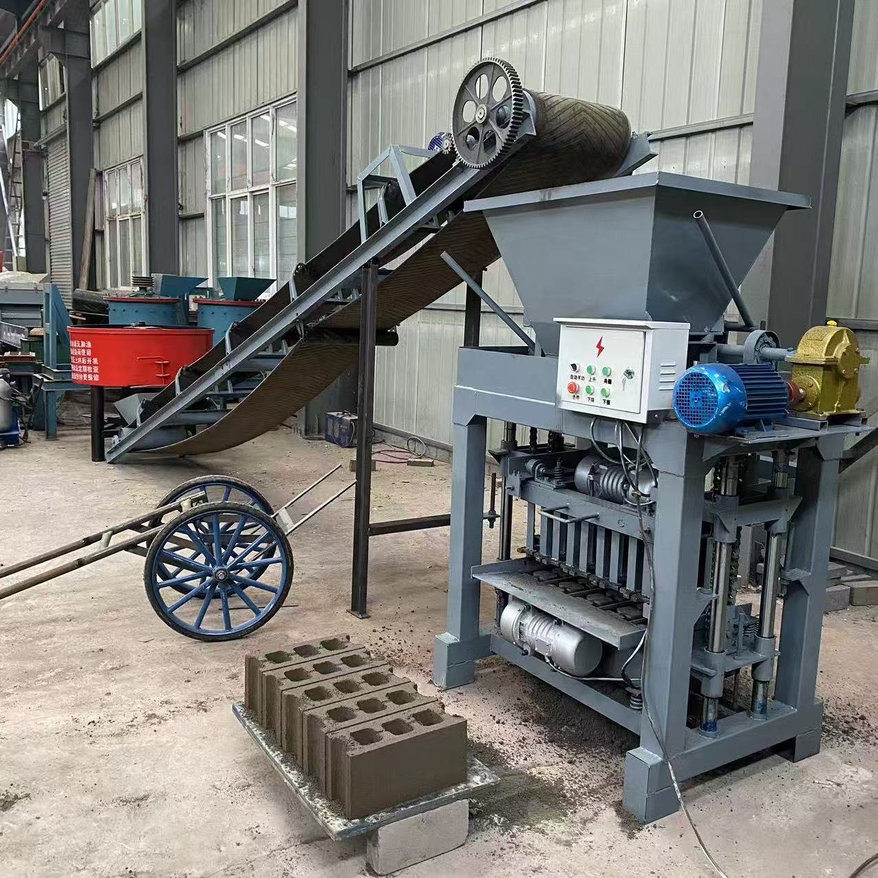 High-efficiency Semi-Automatic BL4-35B Cement Brick Making Machine Hollow Block Production Line