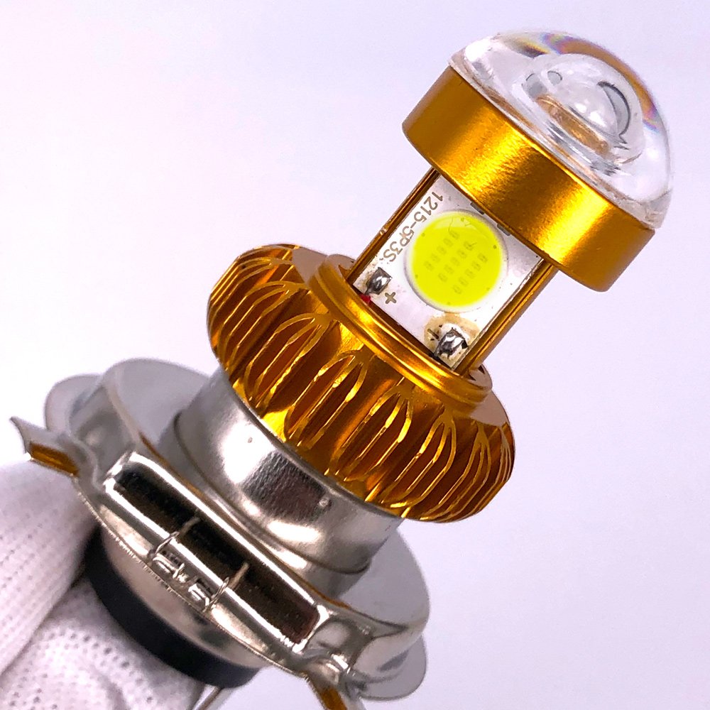 Customization Motorcycle Headlight H4 BA20D P15D COB 12V LED High/Low Beam Led Bulb 2400LM Super Bright Autobike Fog Lamp