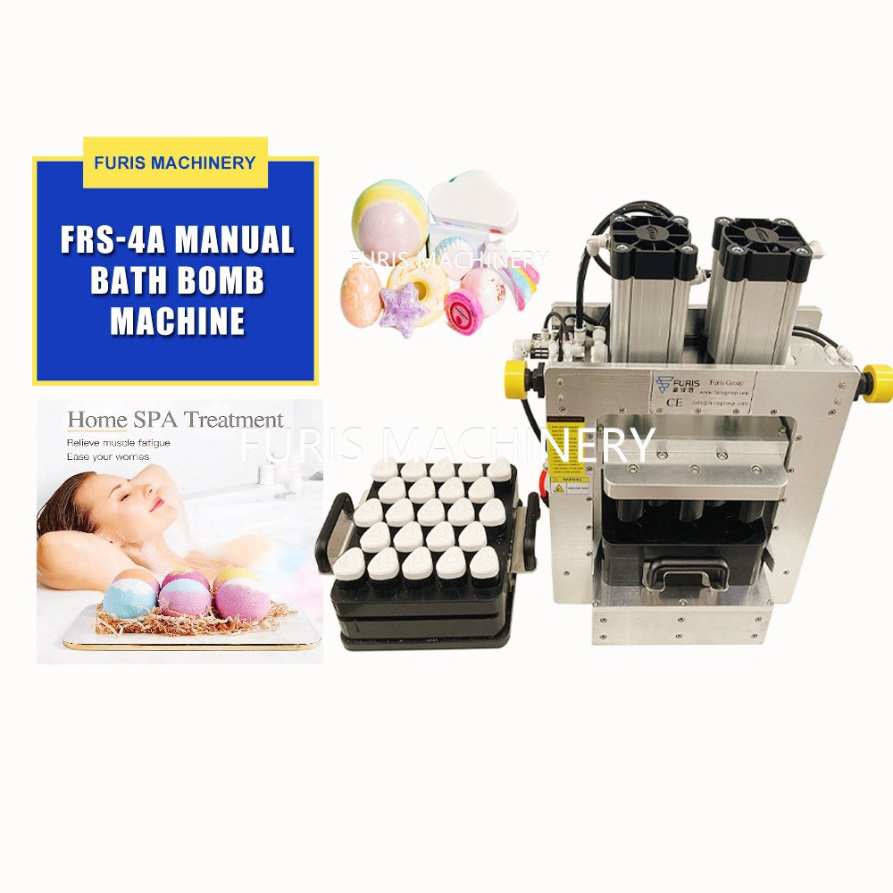 Low Cost Mass Production Full Auto Shower Steamer Pneumatic Hydraulic Bath Bomb Multi Press Make Form Mold Machine for Sale
