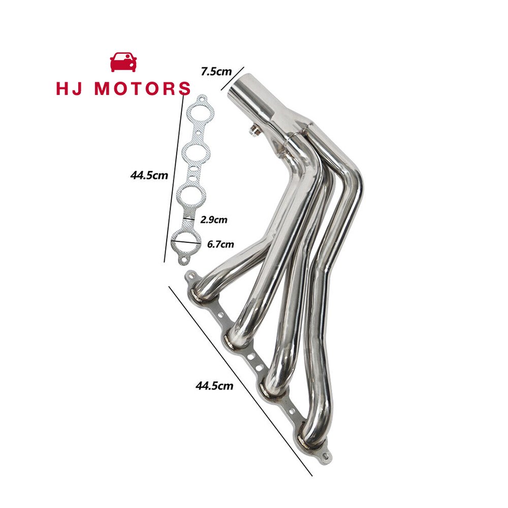 Long Tube Exhaust Manifold Headers 1 3/4" Conversion Swap for Chevy C10 LS Truck LS1 LS2 LS3 LS6 Car Exhaust Headers