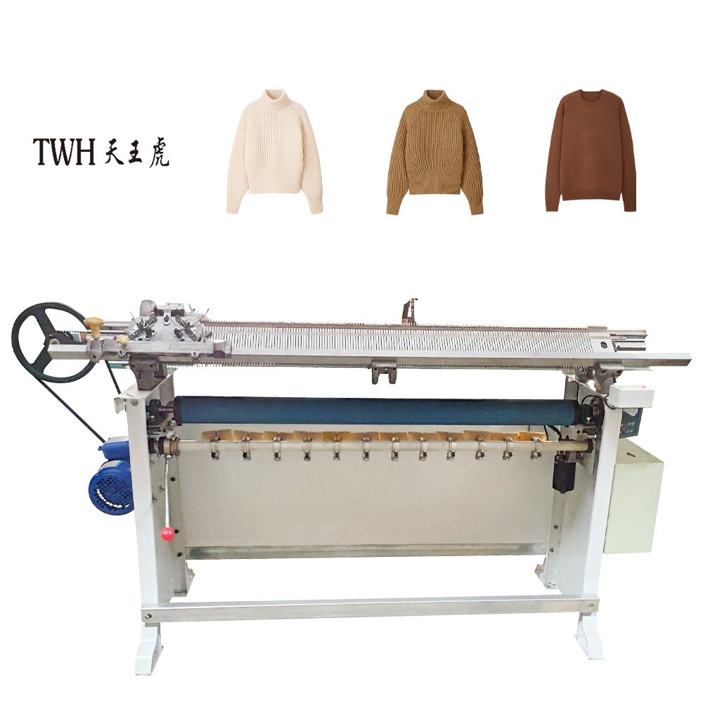 Semi Auto Computer Flat Knitting 6 Colors Knitting Industry Manual Flat Knitting Machine