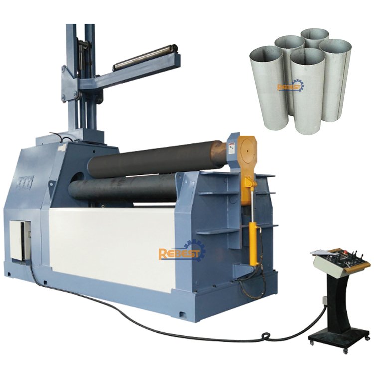 W12 Full-Auto Type 4 Rollers Plate Roll Bending Machine Rolling Machine for 25mm 30mm 35mm 40mm 50mm 60mm 80mmThickness Sheet