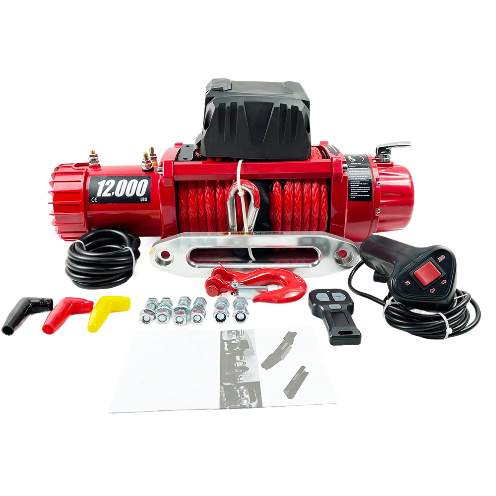 Best-Selling 5.4t High Quality Steel Rope Electric Winch 12000lbs 12000 lb Winch 12v 4x4 Winch for Sale