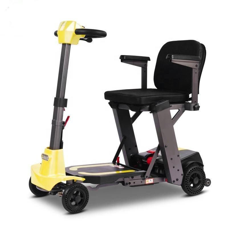 Wireless Remote Control With APP 4 Wheels Intelligent Folding Seat Electric Mobility Scooter