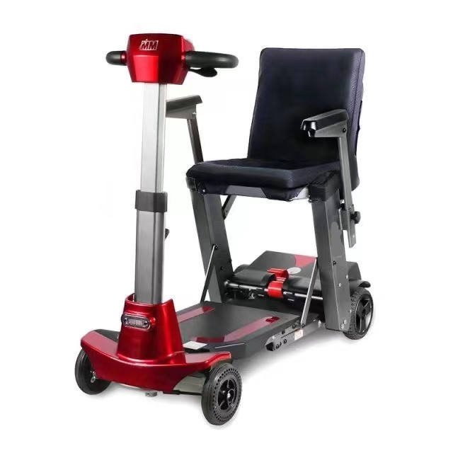 Wireless Remote Control With APP 4 Wheels Intelligent Folding Seat Electric Mobility Scooter