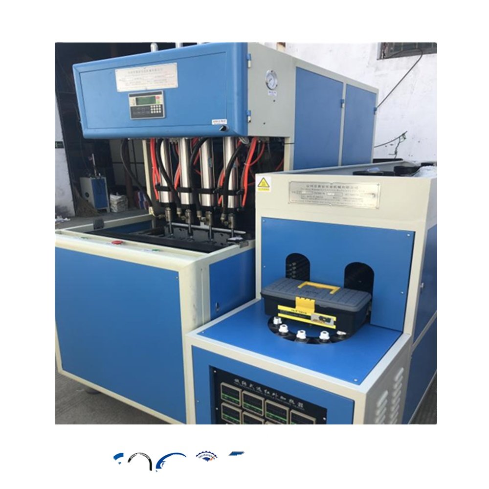 4 Cavity Semi Automatic Blow Molding Machine PET Plastic Bottle Making Machine