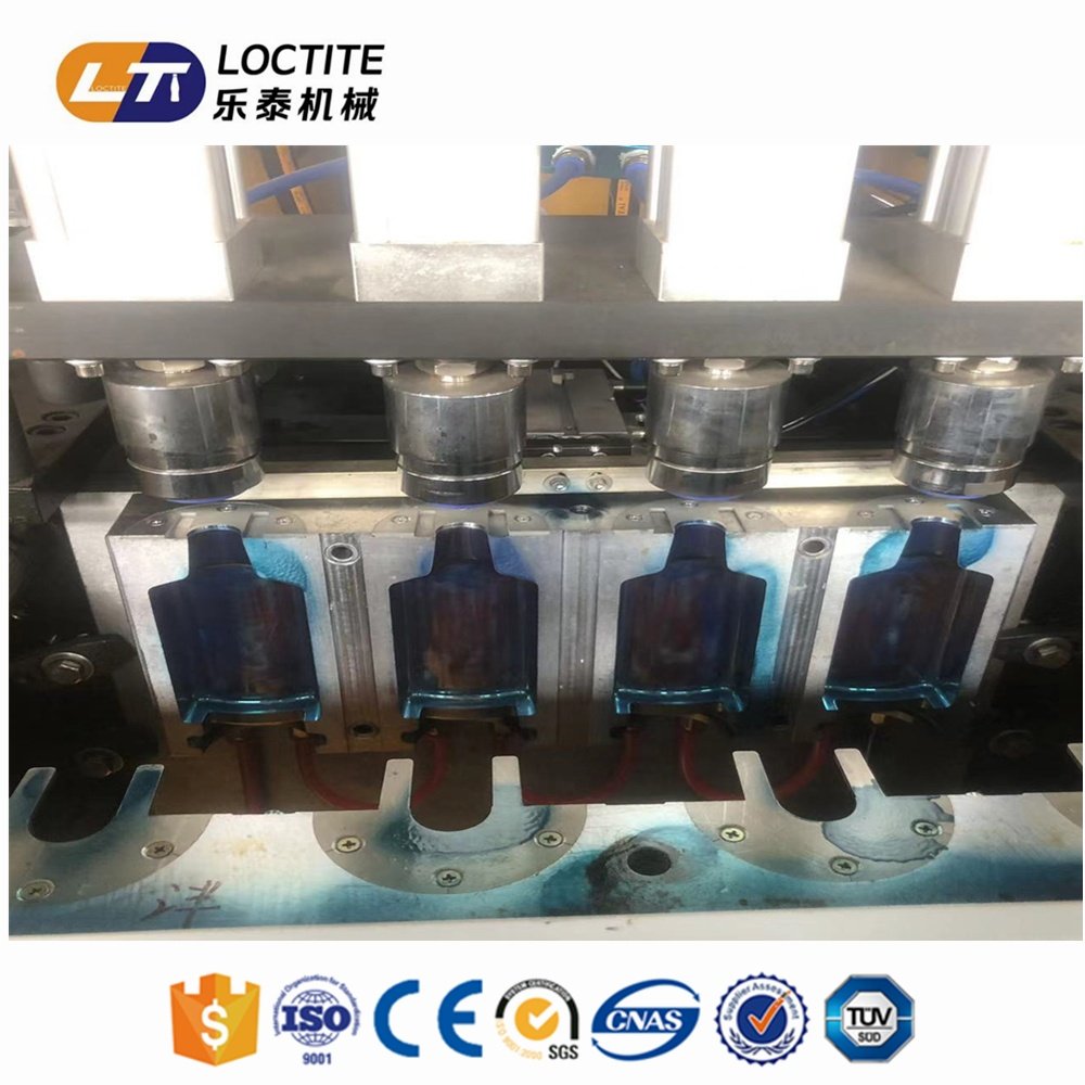 4 Cavity Semi Automatic Blow Molding Machine PET Plastic Bottle Making Machine