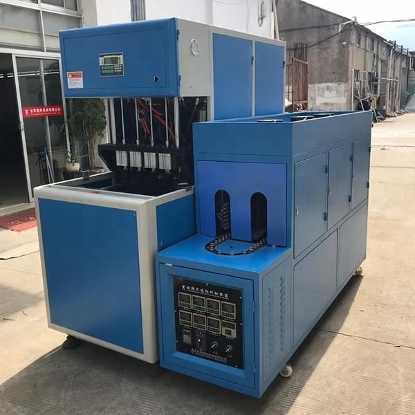 4 Cavity Semi Automatic Blow Molding Machine PET Plastic Bottle Making Machine