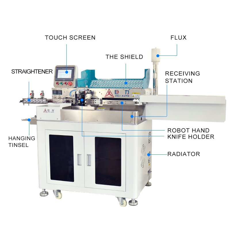 Fully Automatic Cable Manufacturing Equipment Stepper Motor Wire Double Tinning Cutting and Stripping Machine
