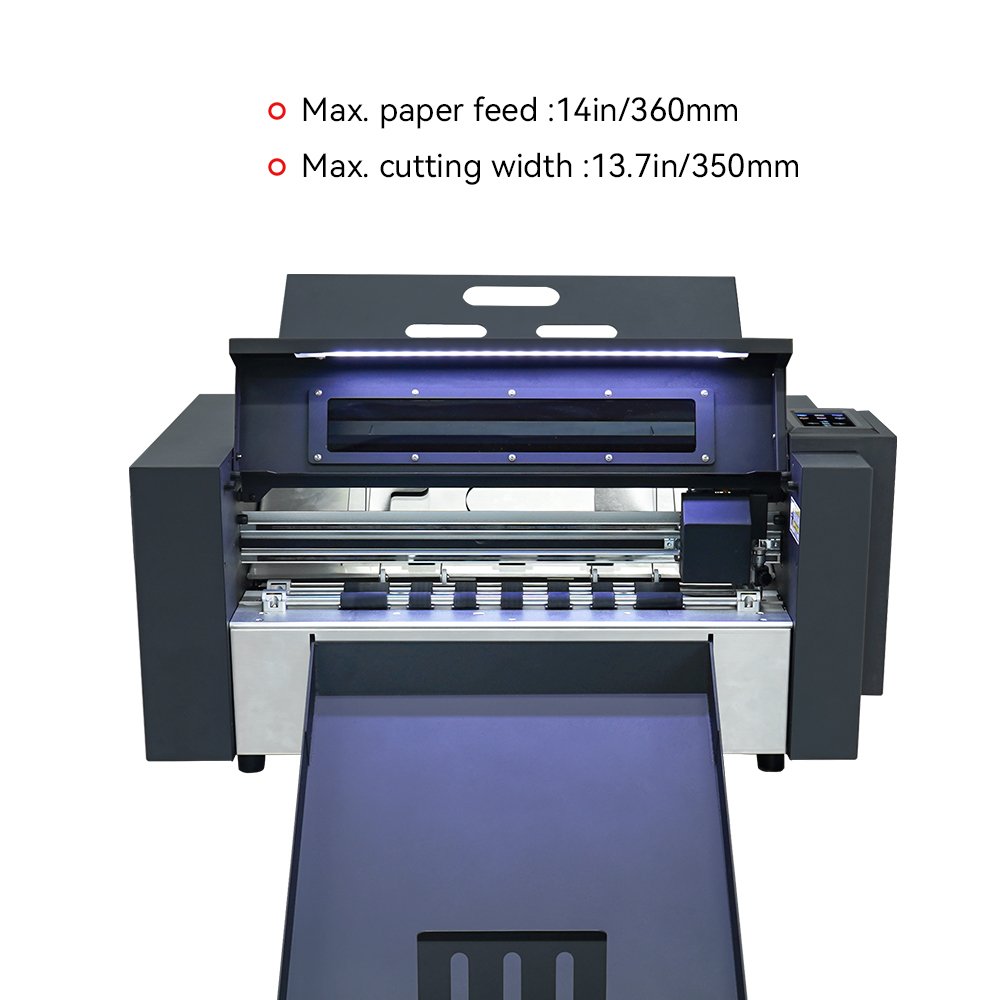 ZD350 Ultra Auto Contour High Precision Sheet Cutter Small Size Desktop Label Sticker Cutting Machine with CCD Camera