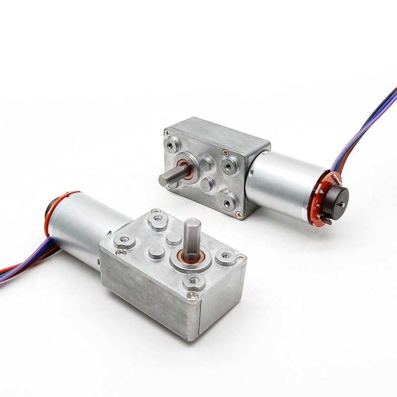 12v 24v High Torque 8kg.cm 3-30rpm Dc Gear Motor Worm Gear Box Customized 32mm Electric Dc Brush 6v Mini Gear Motor