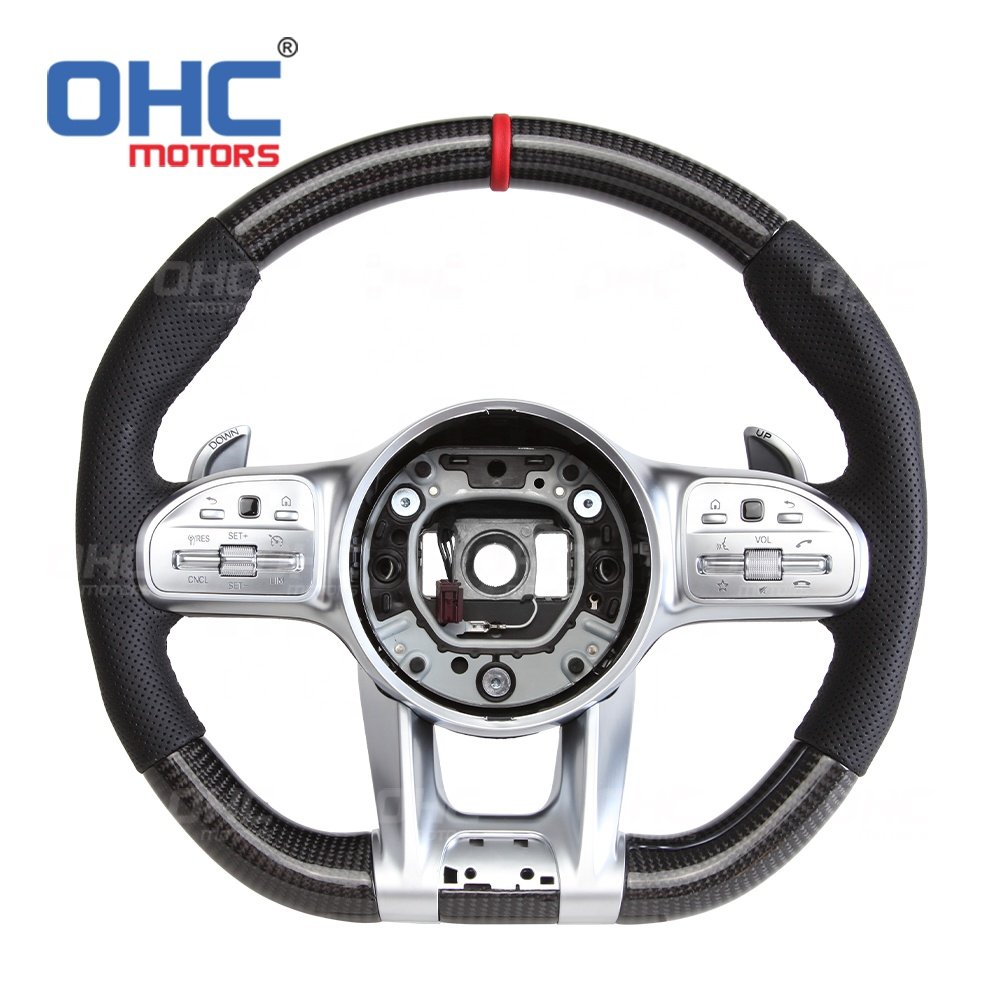 Ohc Motors Carbon Fiber Steering Wheel for Mercedes Benz a C E S G Class Cls W177 W205 S205 W213 W204 Amg Old to New Upgrade