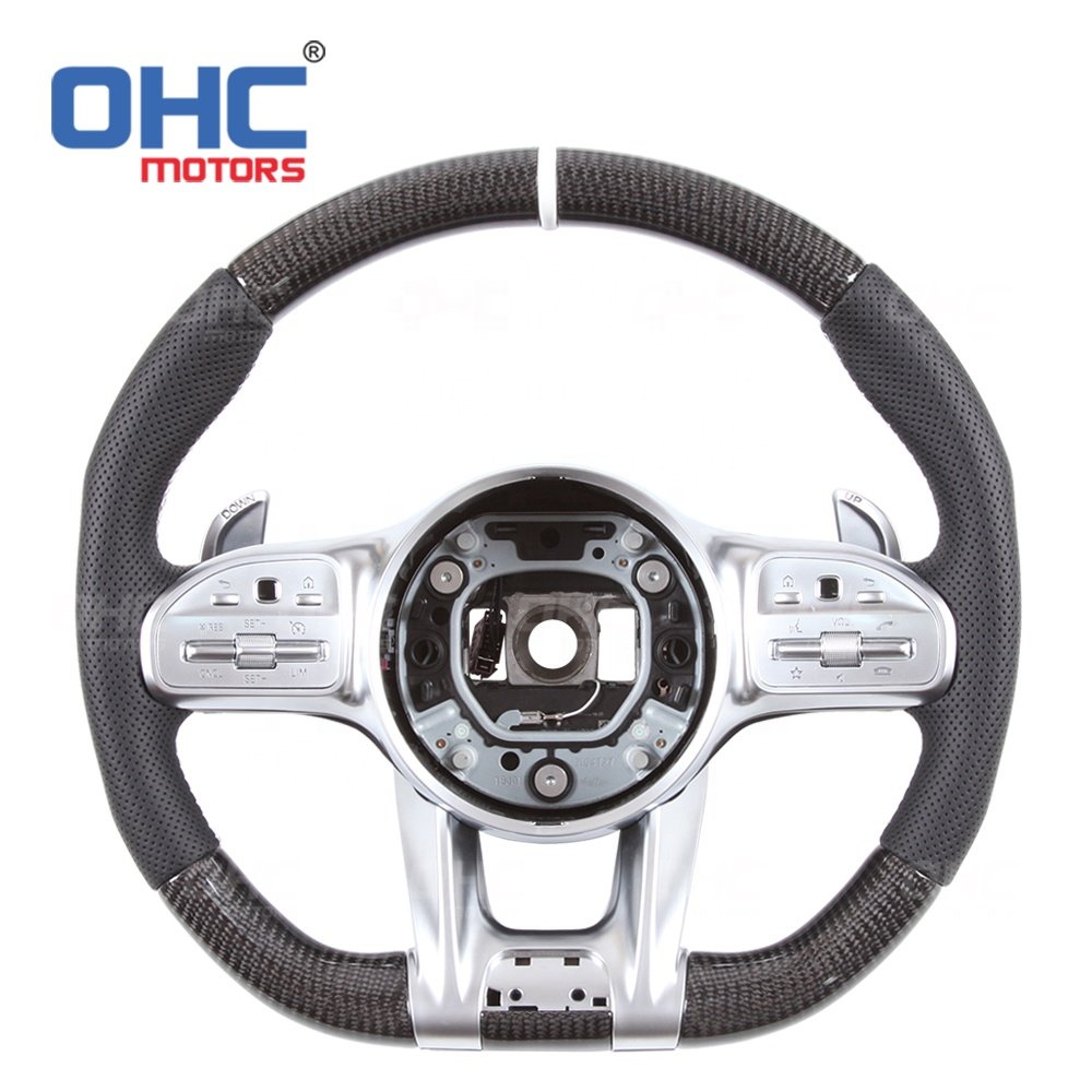Ohc Motors Carbon Fiber Steering Wheel for Mercedes Benz a C E S G Class Cls W177 W205 S205 W213 W204 Amg Old to New Upgrade