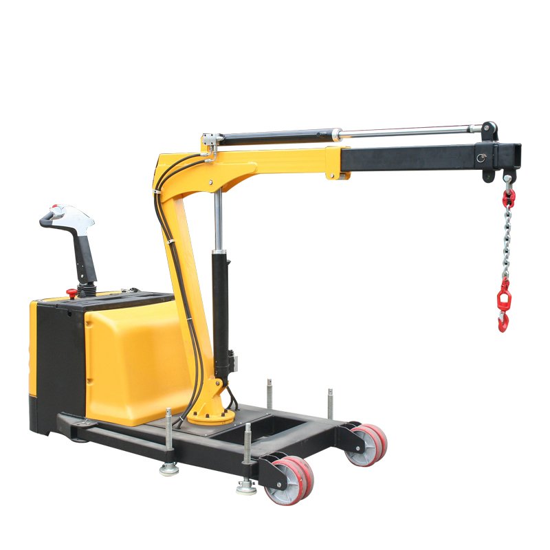 Safety Electric Mobile Equipment 1200kg Heavy Material Lifting Crane for on Site Lifting Loading Unloading