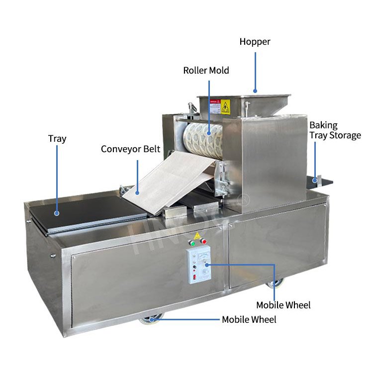 Small Rotary Dog Mould Shortbread Fabrication Biscuit Make Machine De Fabrication De Biscuit Walnut Cookie Machine Price