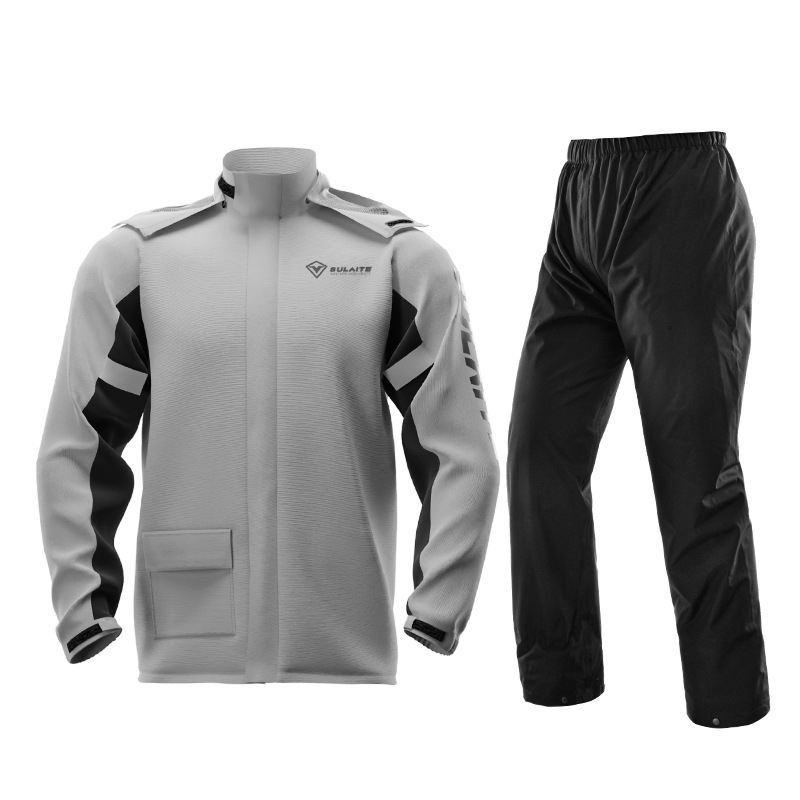 OEM Motor Rainwear Mens Waterproof Motorbike Rain Suit Jacket Reflective Raincoats for Motorcycle Riders
