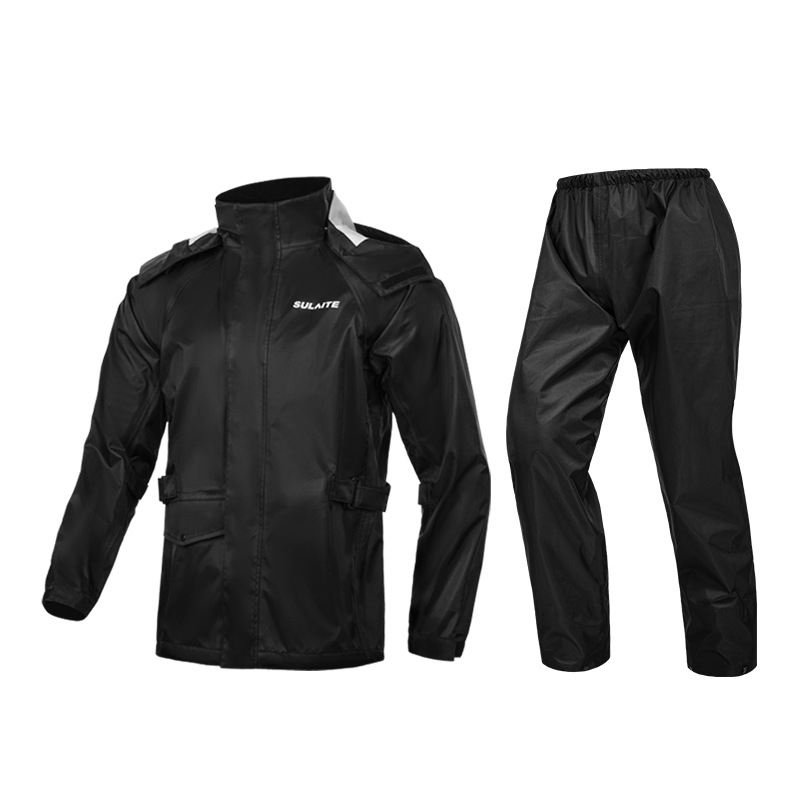 OEM Motor Rainwear Mens Waterproof Motorbike Rain Suit Jacket Reflective Raincoats for Motorcycle Riders