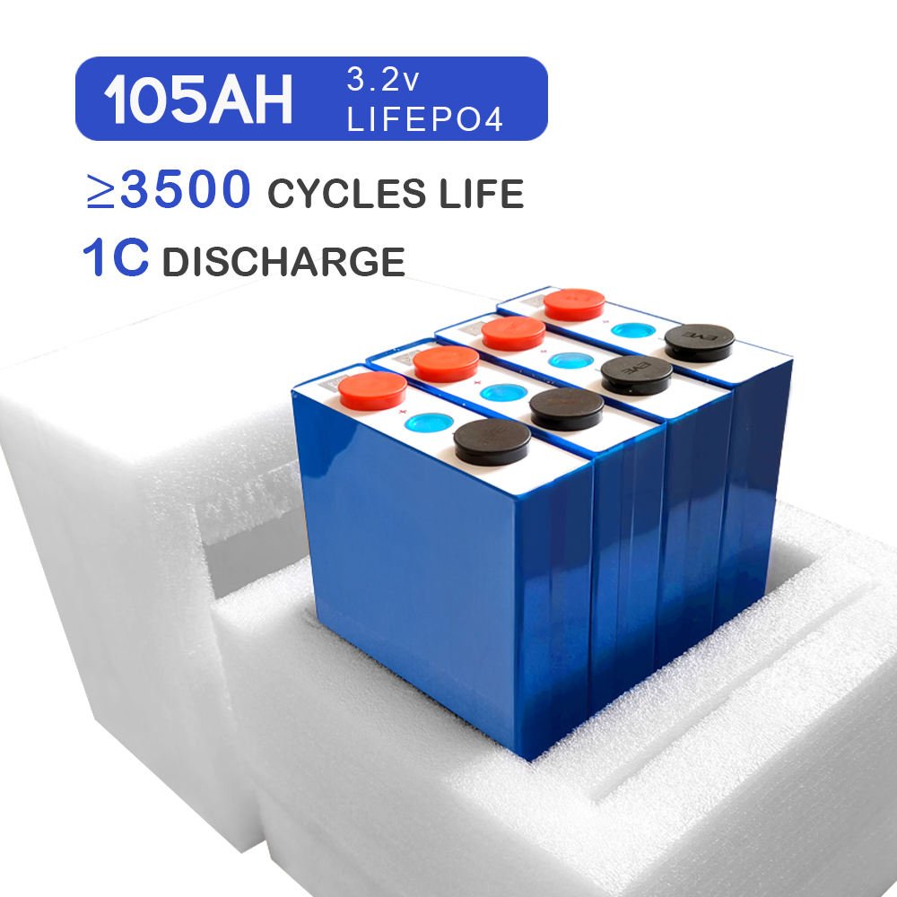 EV Rechargeable Batteries Grade a 3.2v 105Ah LF100LA LF105 Solar Lithium Iron Phosphate LiFePO4 Battery Cell
