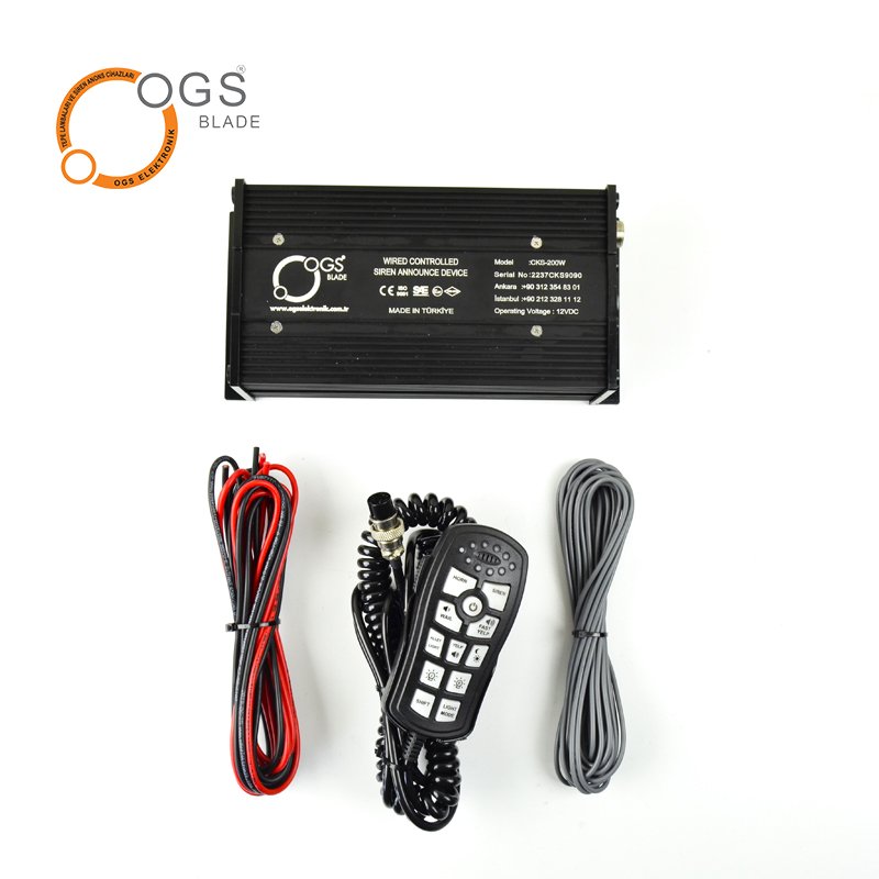 Siren Announcement System Car Fire Truck Ambulance Siren with Speaker 200W Car