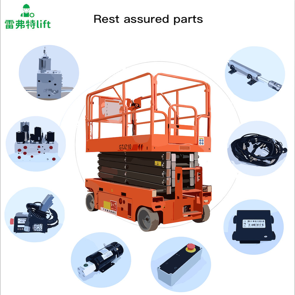 Self-Propelled 4-14m Electric Scissor Lift Hydraulic Sky Man Lift Electric Ladder Work Platform with Auto Motor CE Certified