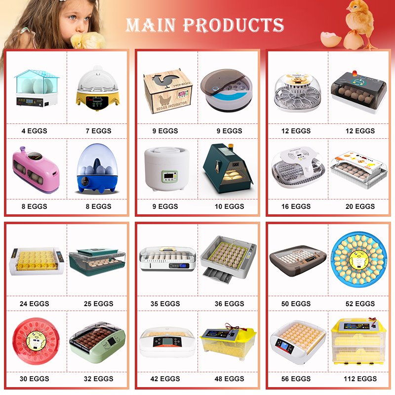 HHD Best Small Solar Automatic Commercial Poultry Fertilized Chicken Duck Bird Parrot Emu Egg Incubators Hatching Machine