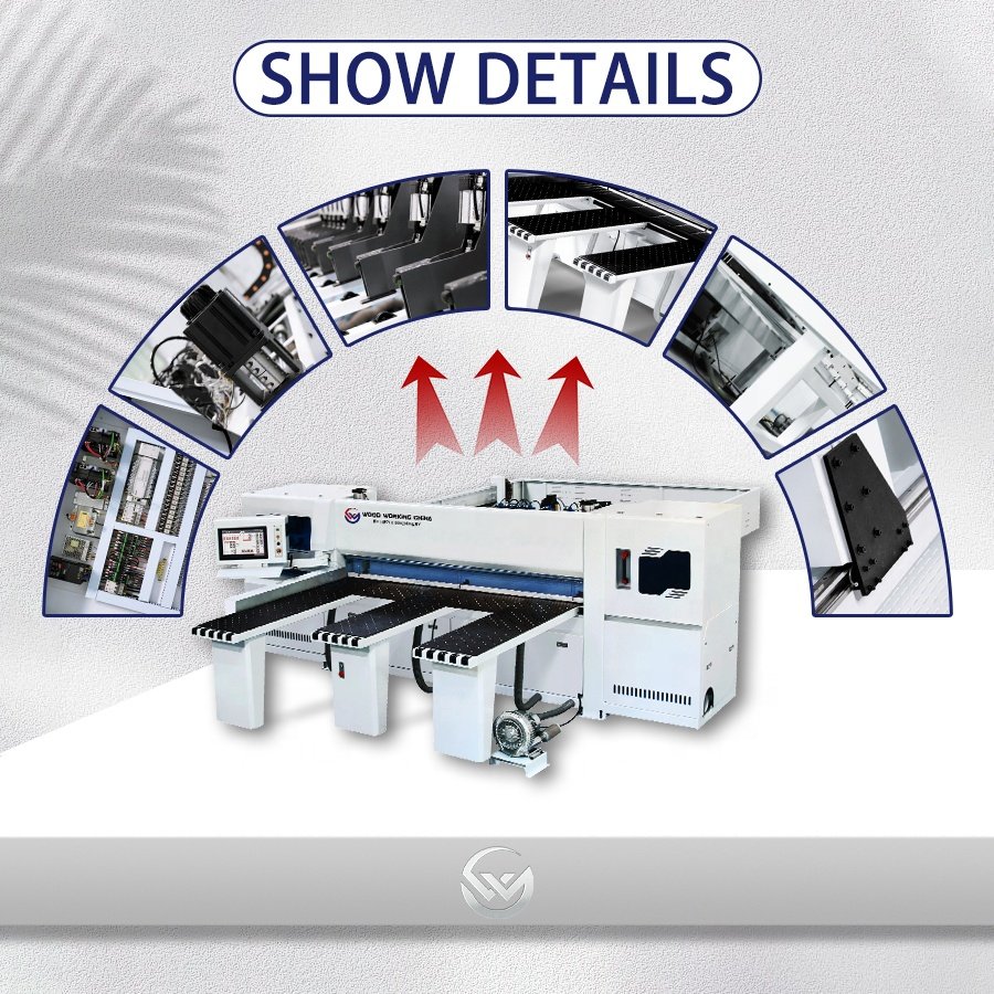 Precision Cheap Price Wood Cutting Sliding Table Auto CNC Beam Panel Saw Machine