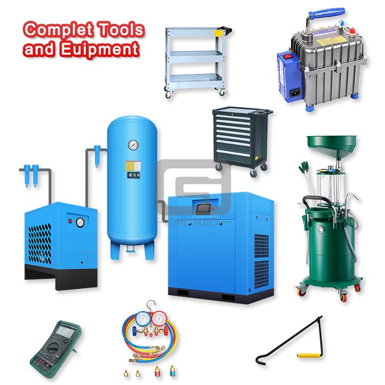 After-sales Service Stations Car Mechanical Lifting Equipments Auto Tool Equipment Garage Tools with Full Set for Workshop