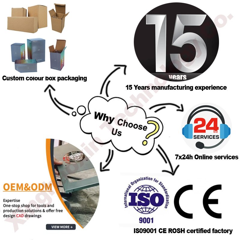 High Quality Precision Laser Cutting and Metal Stamping Parts for Electronics/Auto Powder Coated Finish