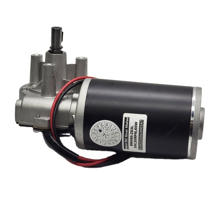 Manufacturer's 12V 24V DC Motor 90rpm 12Nm Car Wiper Seat Massage Worm Gear Engine Permanent Magnet Quality Vehicle Grade Motor