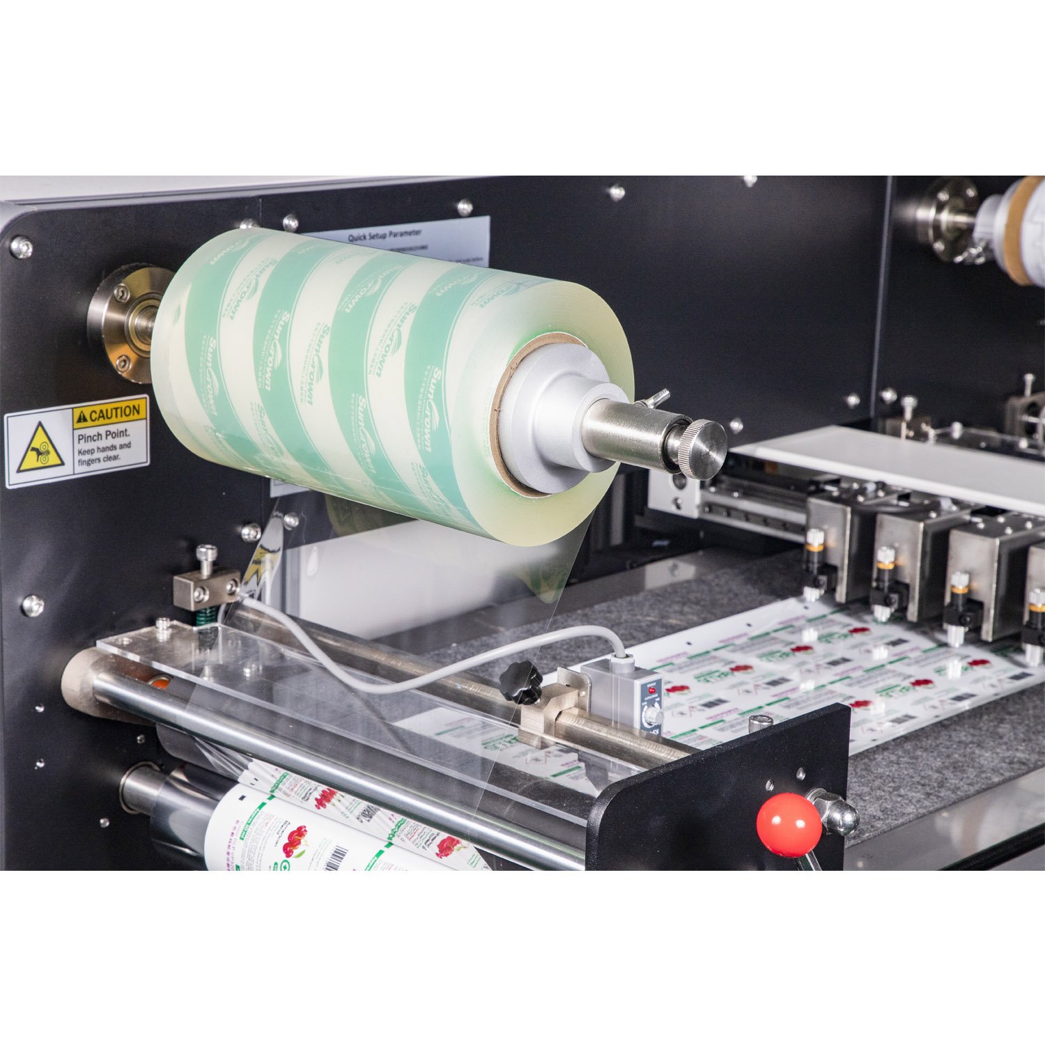 Automatic Digital Adhesive Sticker Label Dominator Die Cut Machines Slitter Rewinder Barcode Laser Label Die Cutting Machine